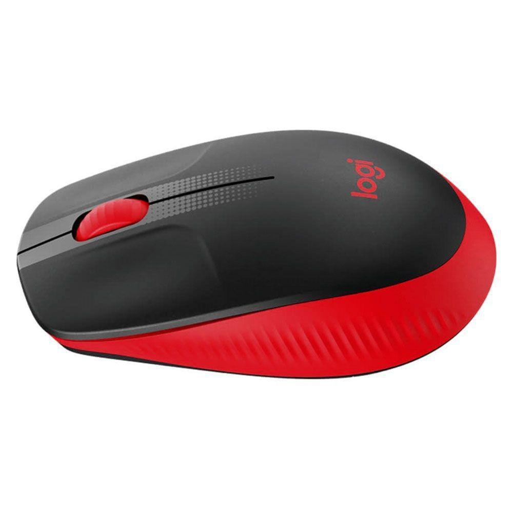 Mouse Inalámbrico M190 Color Rojo con Negro