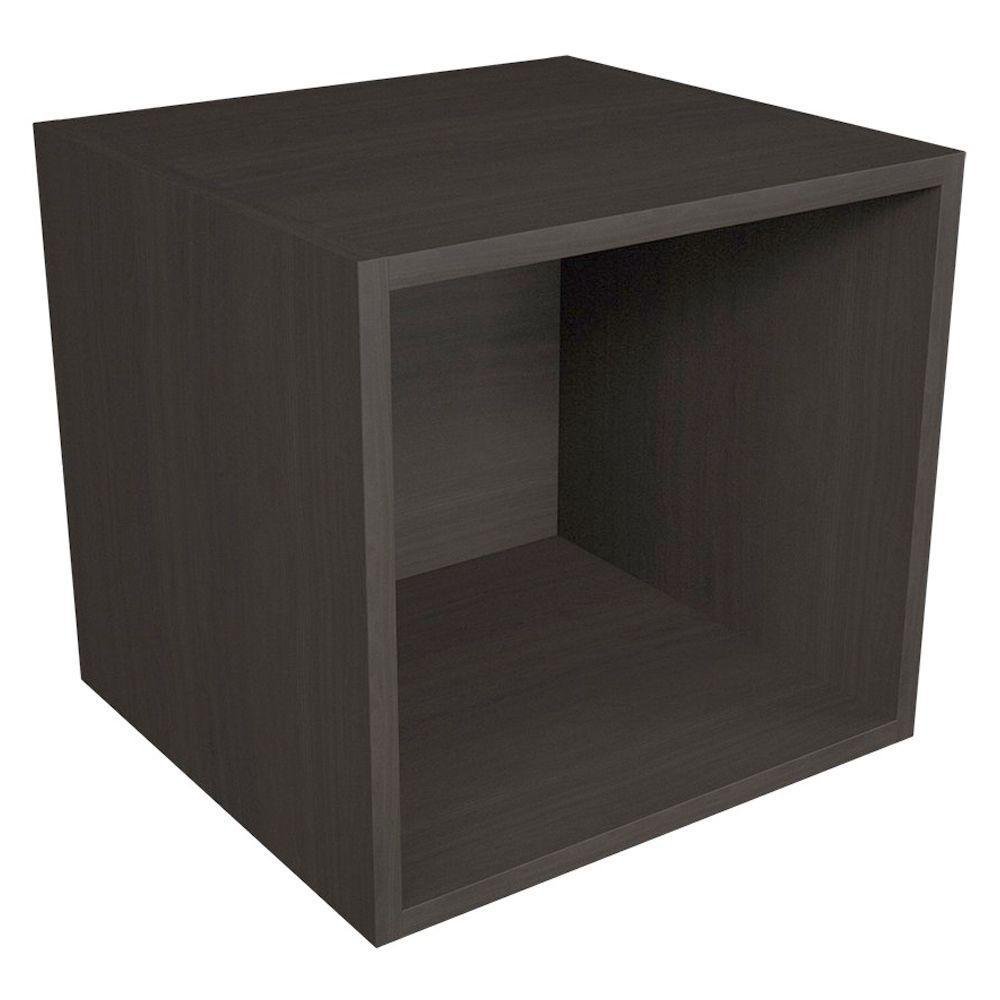 Cubo Organizador Sencillo 31 x 28 cm Color Nogal