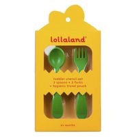 Set De Cubiertos 2 Pack Verde - Lollaland Llc
