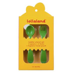 Set De Cubiertos 2 Pack Verde - Lollaland Llc
