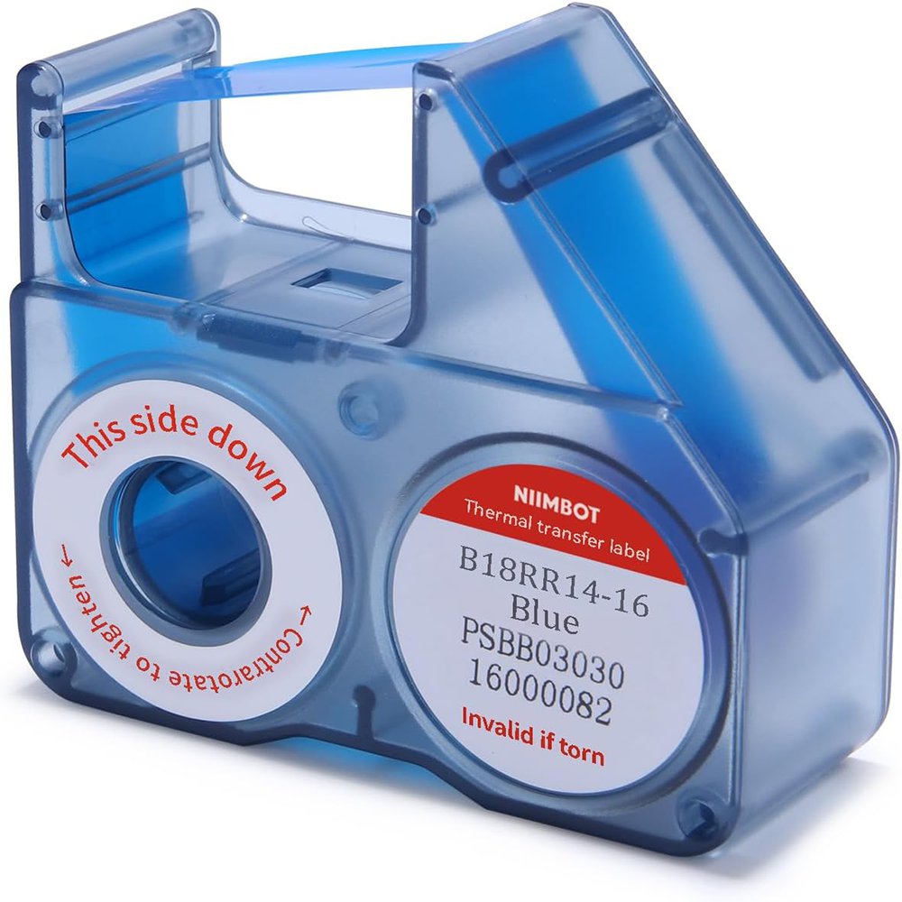 Cinta para Etiquetadora B18 y N1 para Transferencia Térmica Color Azul