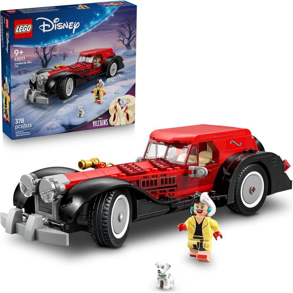 LEGO Disney Villains Carro de Cruella de Vil #43277 de 378 Piezas