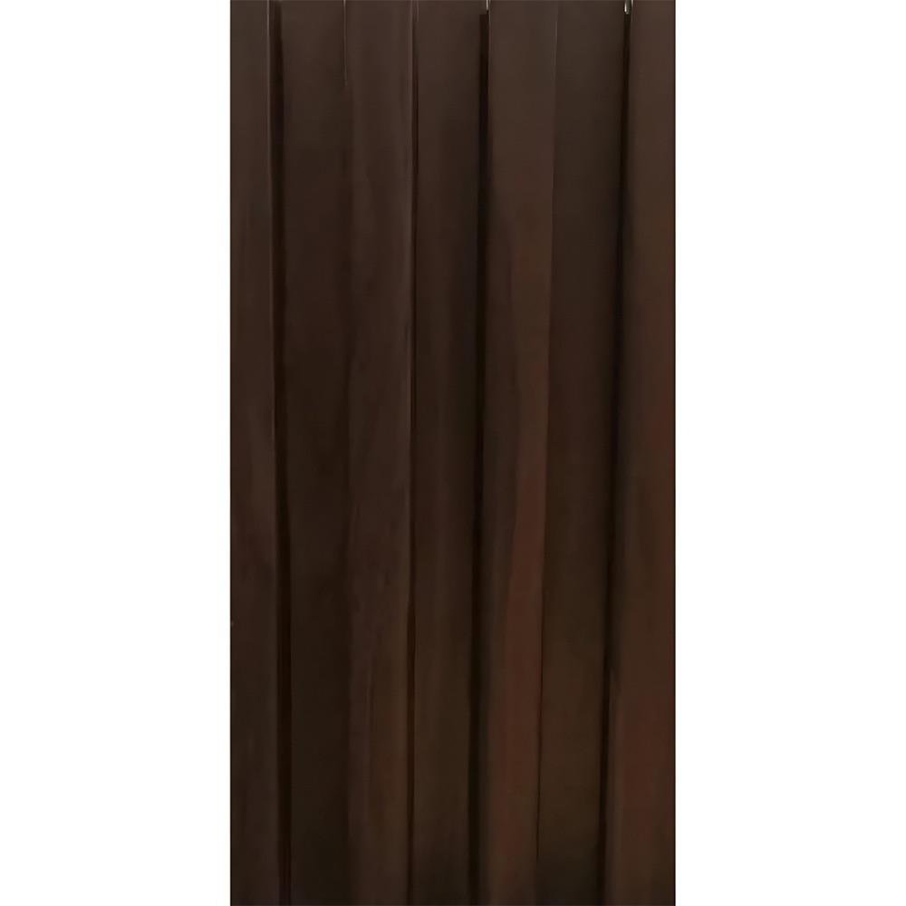 Panel de WPC Chocolate Mate con Diseño de Vetas de 0.16 x 2.9 Metros para Revestimiento de Muros Interiores