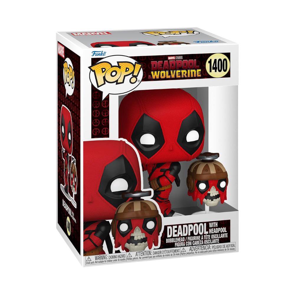 Figura Funko Pop Deadpool y Wolverine Deadpool con Headpool Figura Vinyl Pop Marvel Deadpool with Headpool