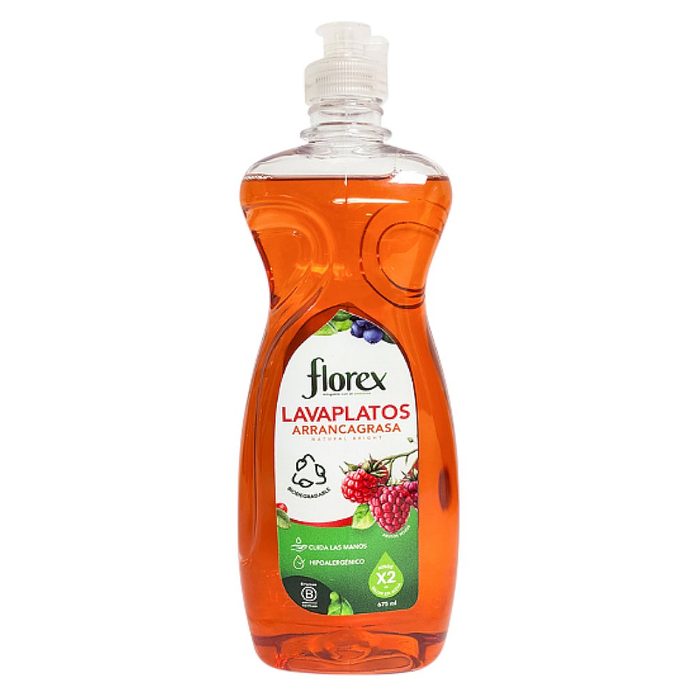 Jabón Lavaplatos Natural Bright Frutos 475 mL