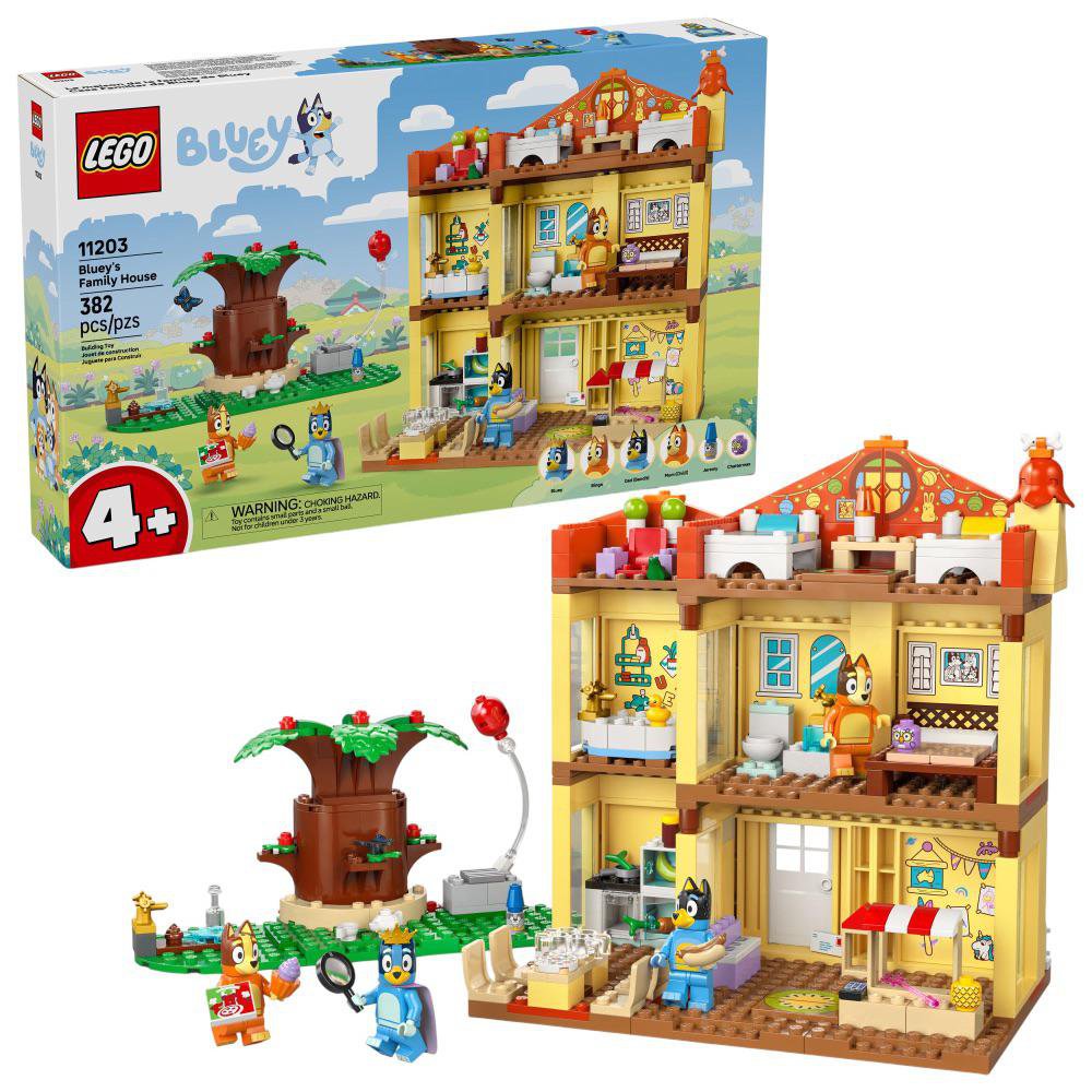 LEGO Bluey Casa Familiar de Bluey #11203 de 382 Piezas