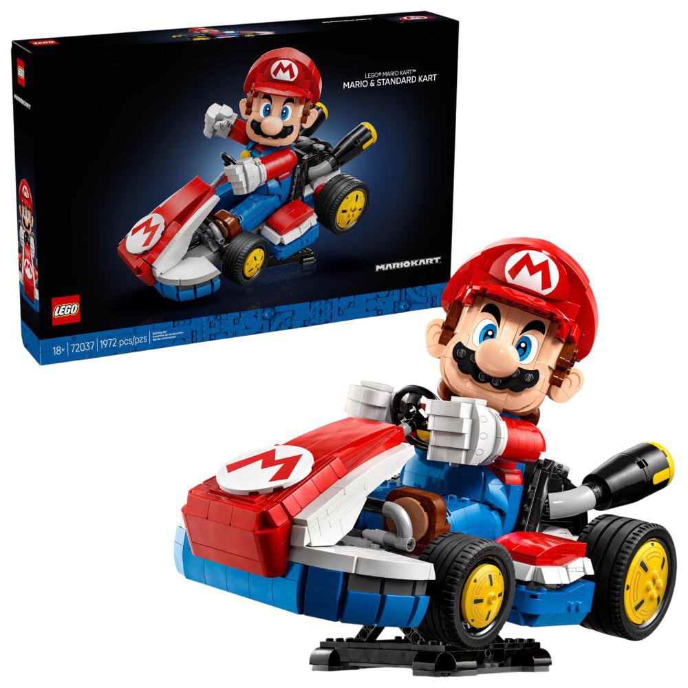 LEGO Mario Kart Mario y Kart Estándar #72037 de 1972 Piezas