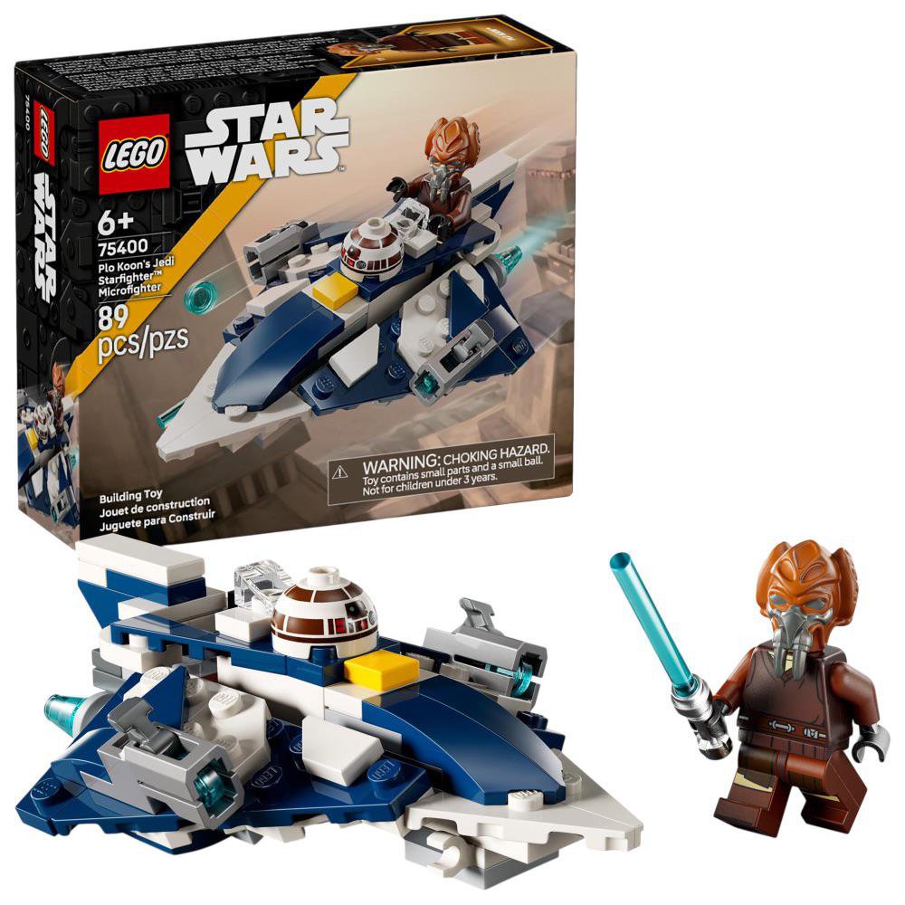 LEGO Star Wars Microfighter: Caza Estelar Jedi de Plo Koon #75400 de 89 Piezas Set Lego Mi…