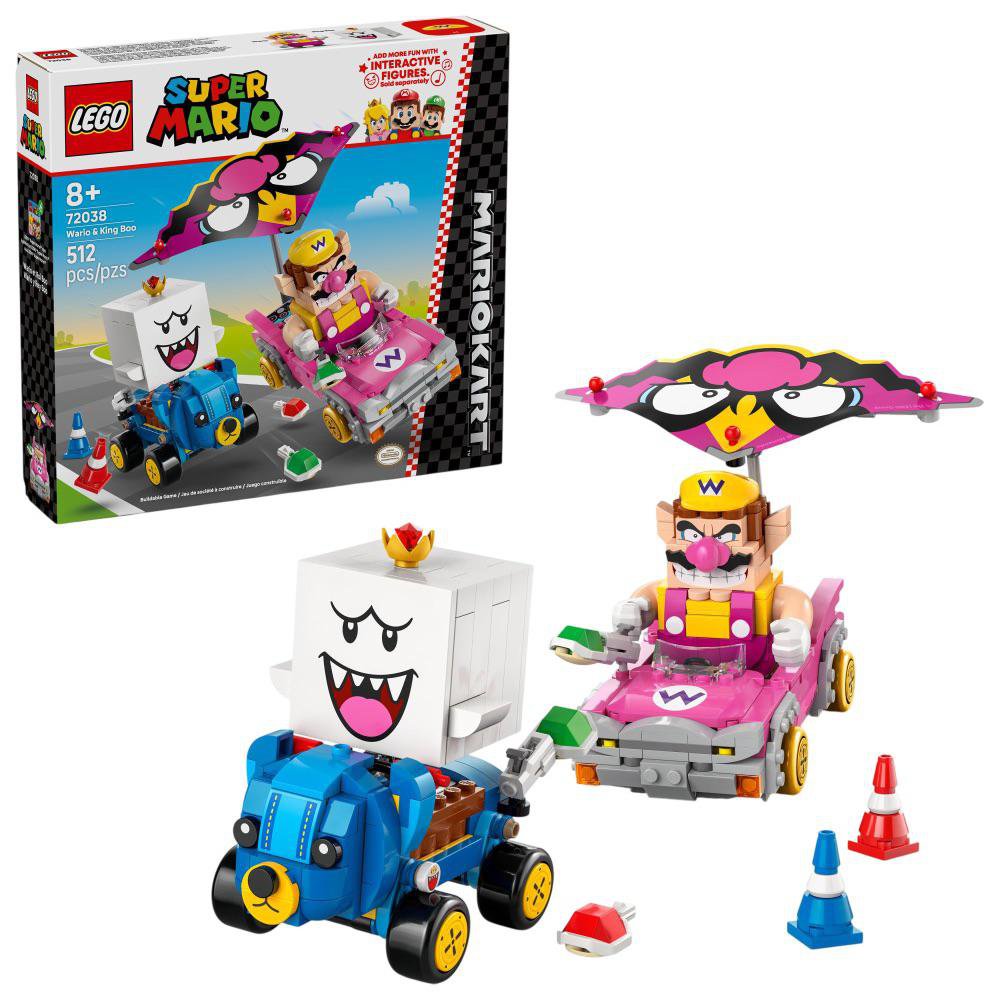 LEGO Super Mario Kart Wario y Rey Boo #72038 de 512 Piezas