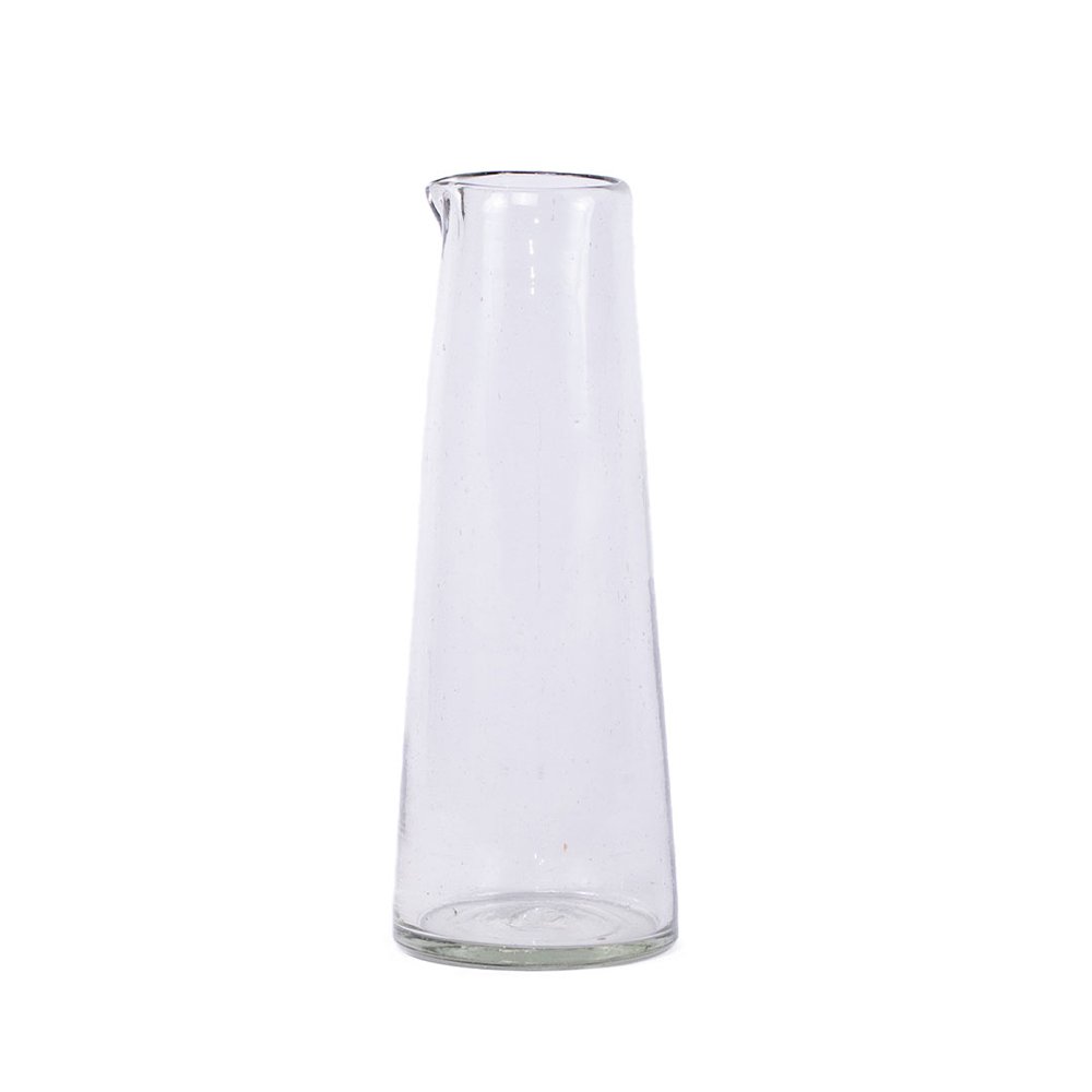 Jarra de Vidrio Cónica Transparente con Pico