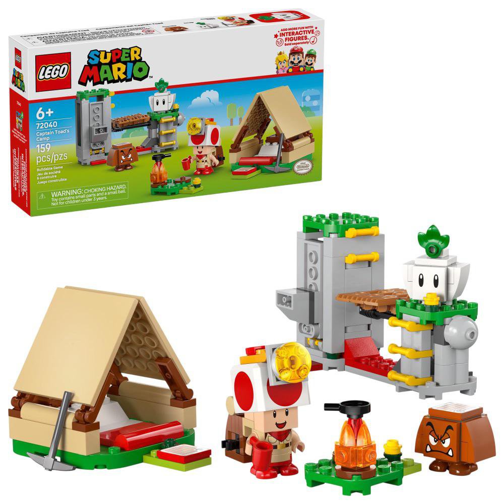 LEGO Super Mario Campamento con Capitán Toad #72040 de 159 Piezas