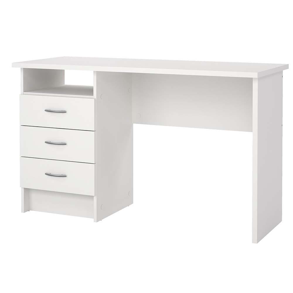 Escritorio Fred con 3 Gavetas 48 x 120 x 72 Cm Color Blanco