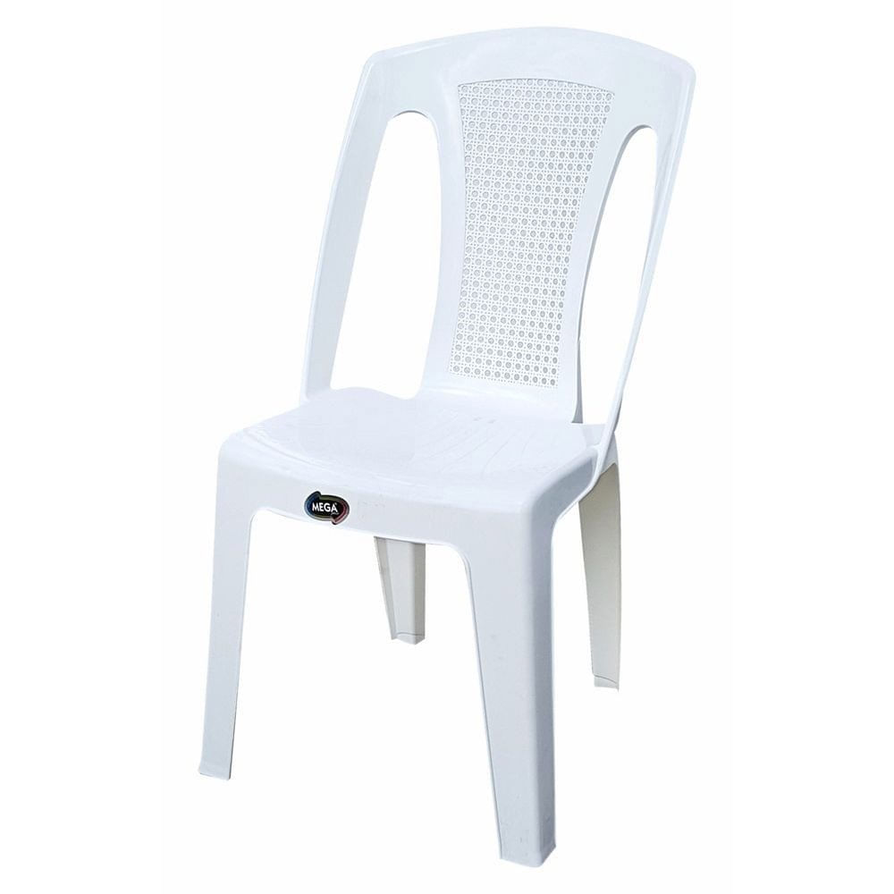 Silla Napoli de Plástico sin Brazos Apilable para Exterior - Varios Colores Blanco