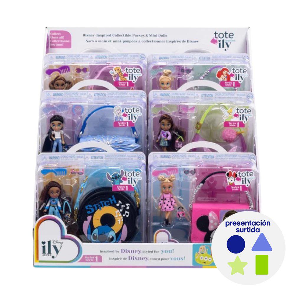 Mini Muñeca Disney ily 4EVER Teenies Serie 1 con Bolso Diseños Surtidos