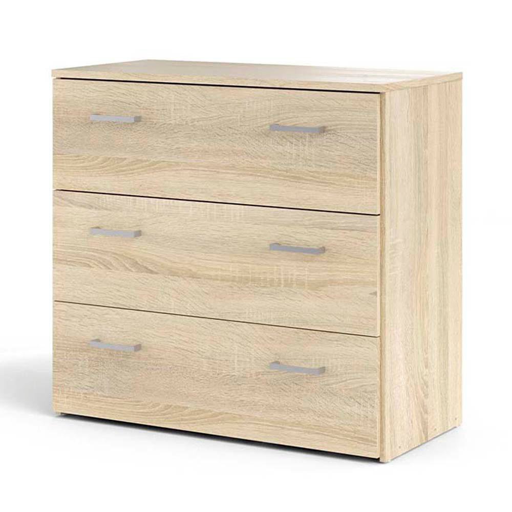 Gavetero Nicky con 3 Gavetas 74.1 x 36 x 69.9 cm Color Beige