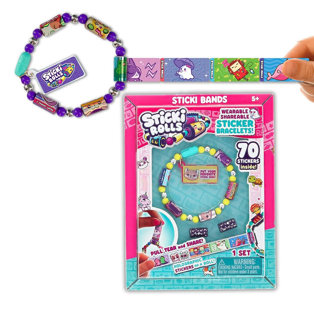 Set de Pulsera Sticki Rolls con 70 Stickers para 5+ Años Set de Pulseras con 70 Stickers D…