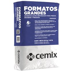 Adhesivo Formatos Grandes Gris 20 Kg - Cemix