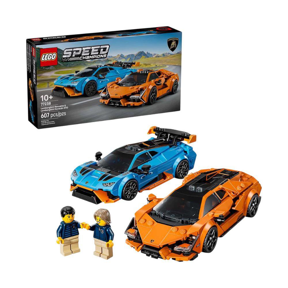 LEGO Speed Champions Lamborghini Revuelto y Huracán STO #77238 de 607 Piezas