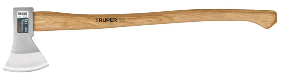 Hacha Europea 1000 g Mango Hickory de 28 Plg Hacha Europea con Mango Hickorey 1000 Gr
