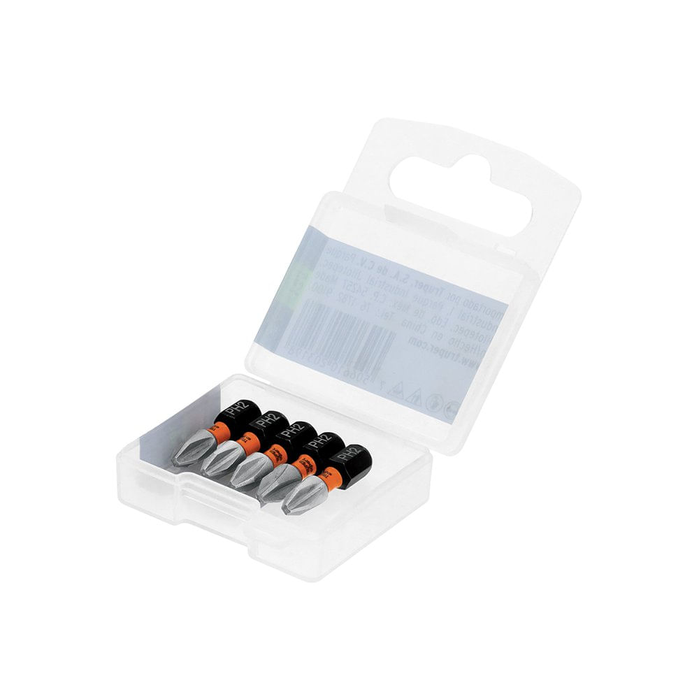 Juego de 5 Puntas Philips de Impacto