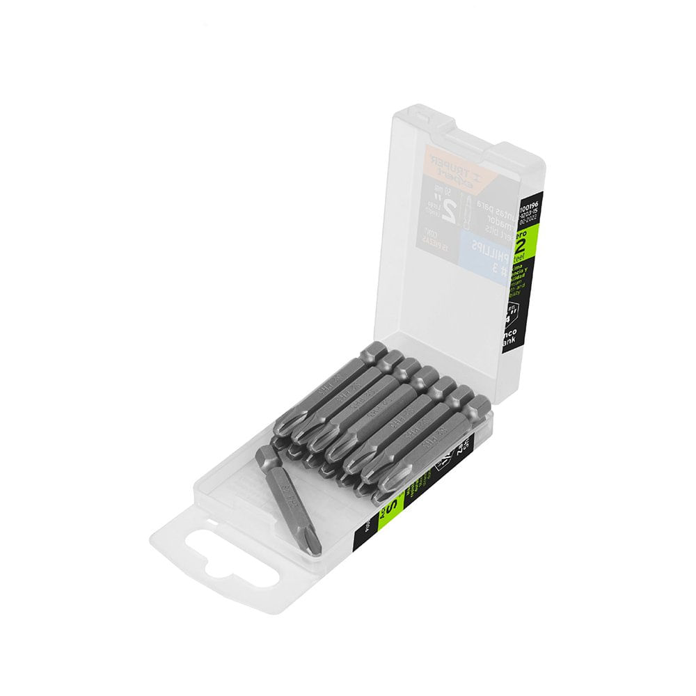 Estuche con 15 Puntas de Cruz PH3 de 2 Plg