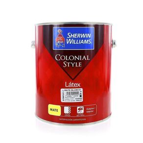 Colonial Style Látex Mate Blanco 1 Gal - Sherwin Williams