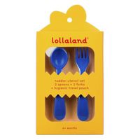 Set De Cubiertos 2 Pack Azul - Lollaland Llc