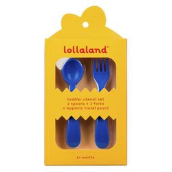 Set De Cubiertos 2 Pack Azul - Lollaland Llc