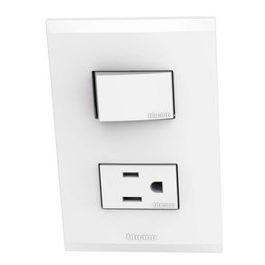 Interruptor + Toma Blanco - Bticino