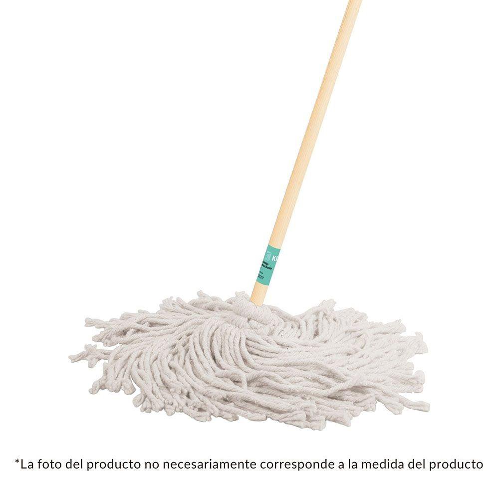 Trapeador de Algodón Tipo Mechudo con Mango 324 Gr de 120 Cm