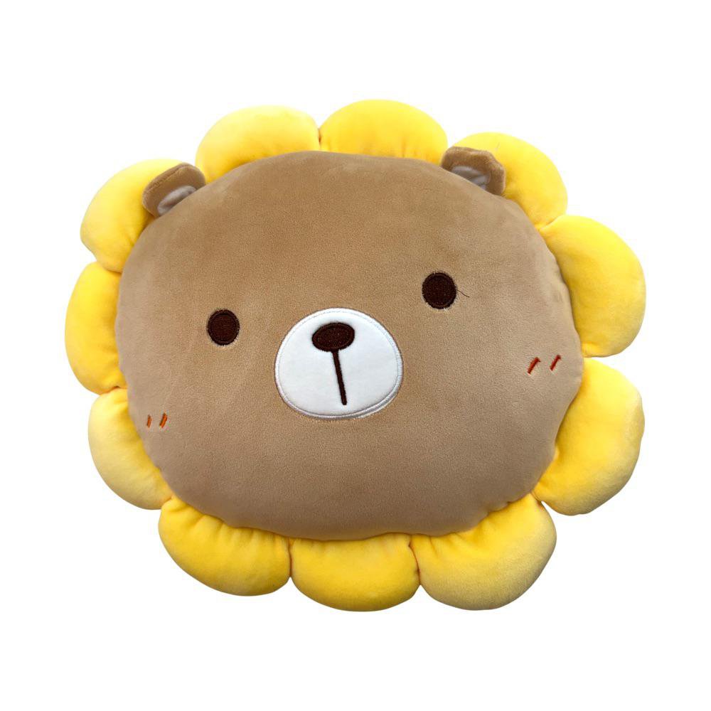 Cojín de 12 plg Diseño Oso con Pétalos Cojín Decorativo Oso con Pétalos