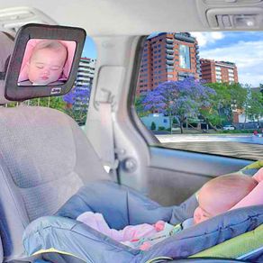 Espejo Gris para Asiento Trasero de Carro