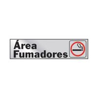 Rótulo De Área De Fumadores De 2X8 Plg