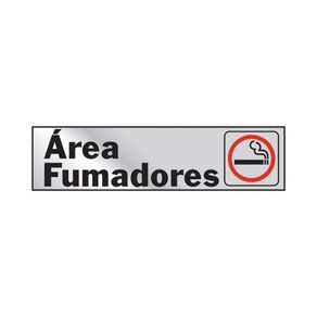 Rótulo De Área De Fumadores De 2X8 Plg