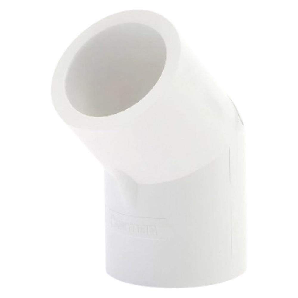 Codo 45° de PVC Liso de 1/2 Plg
