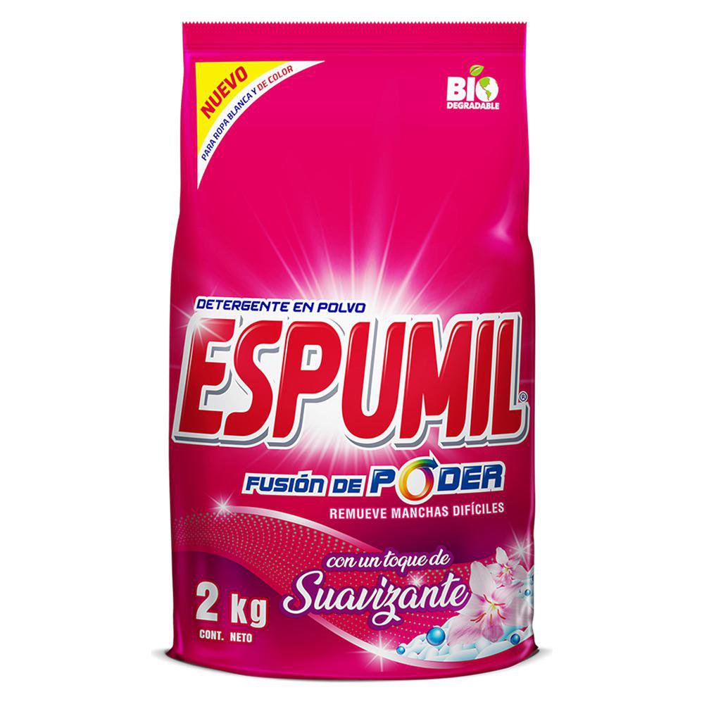 Detergente para Ropa Espumil en Polvo de 2 kg Explosión De Flores