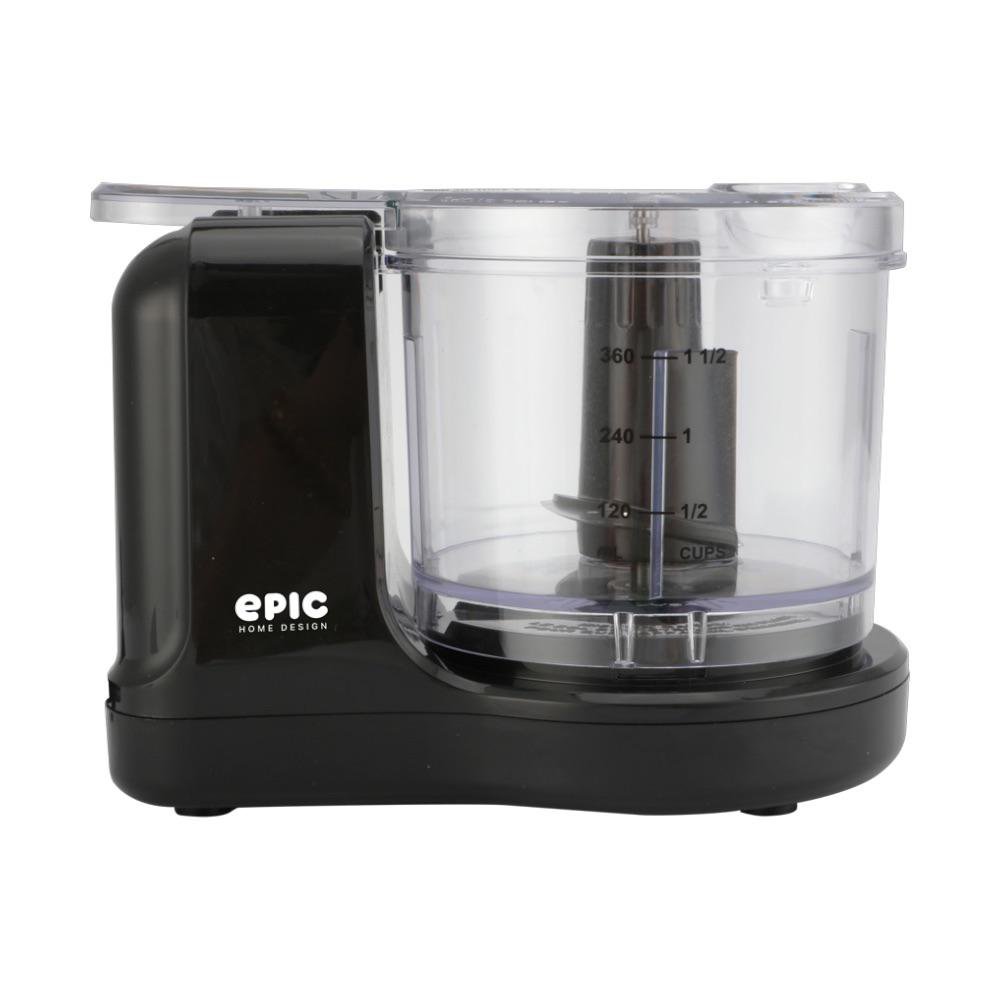 Procesador de Alimentos Negro con Potencia de 500 W y 1.2 Litros