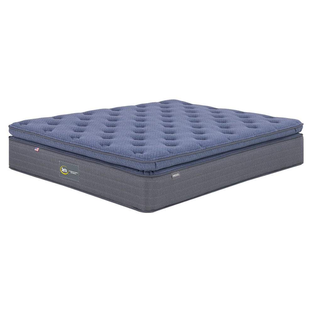 Colchón Serta Edición Especial Black Pillow Top Semi Firme - Varios Tamaños