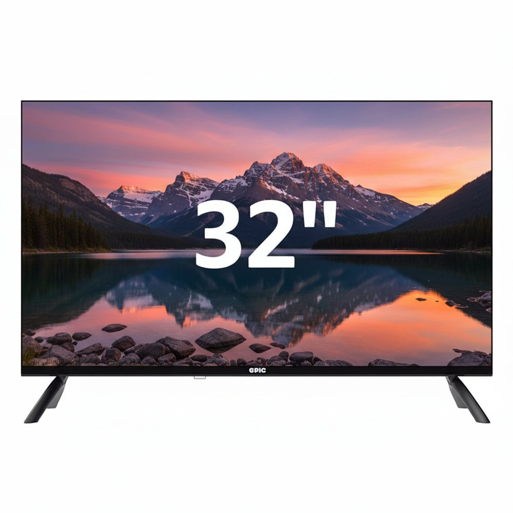 Televisor Smart Whale de 32 Plg HD con WiFi, Apps Integradas y Entradas HDMI