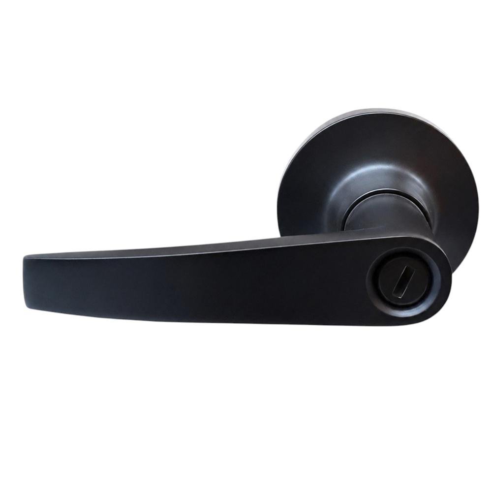 Manija Tipo Palanca Redonda para Baño Acabado Negro
