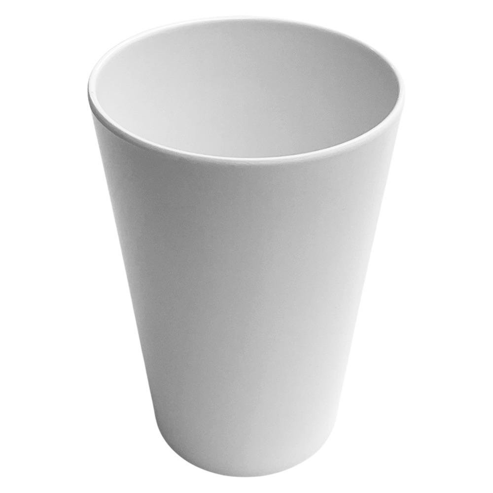 Vaso Cónico de Melamina de 12 oz Color Blanco