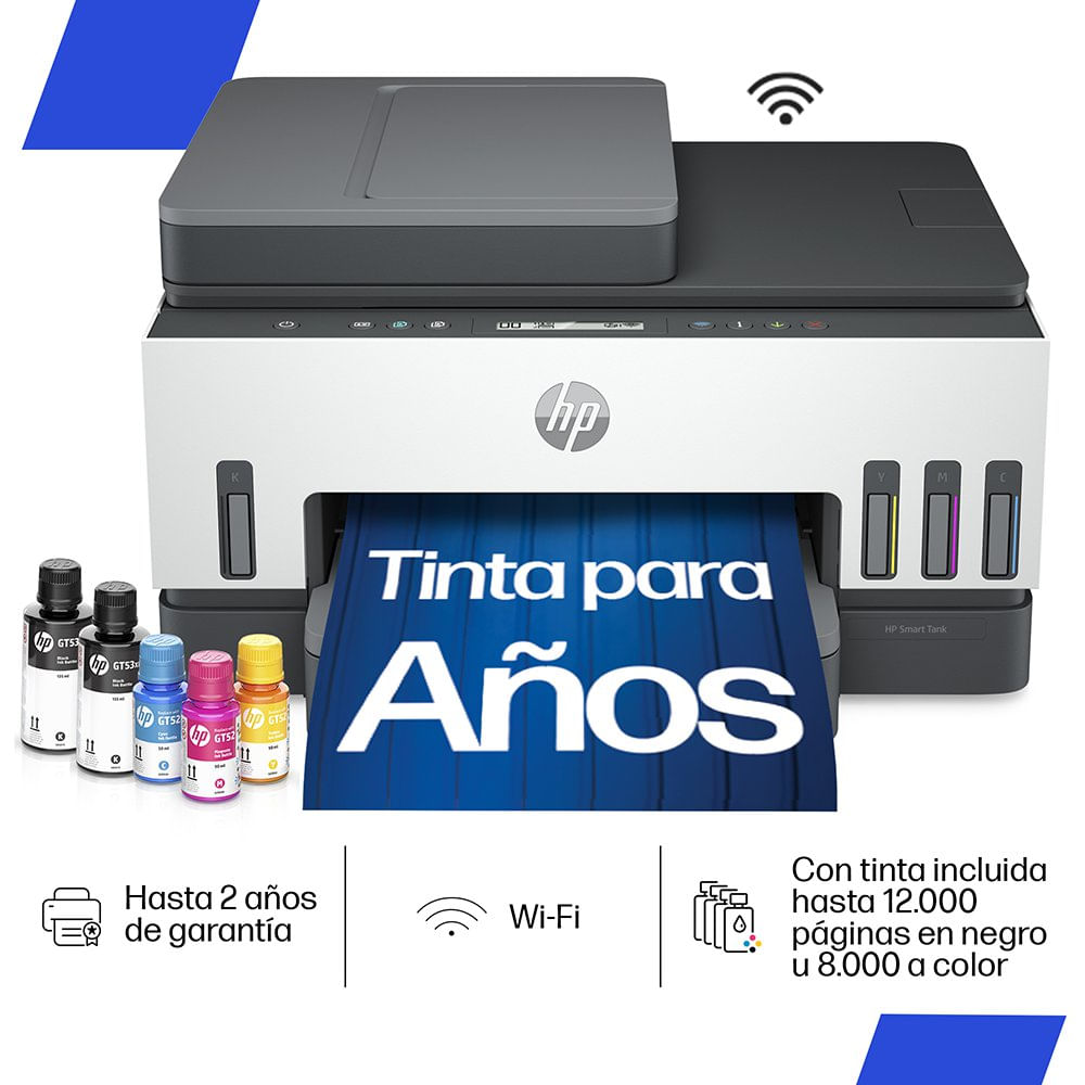 Impresora Multifuncional HP Smart Tank 750 Todo-en-Uno