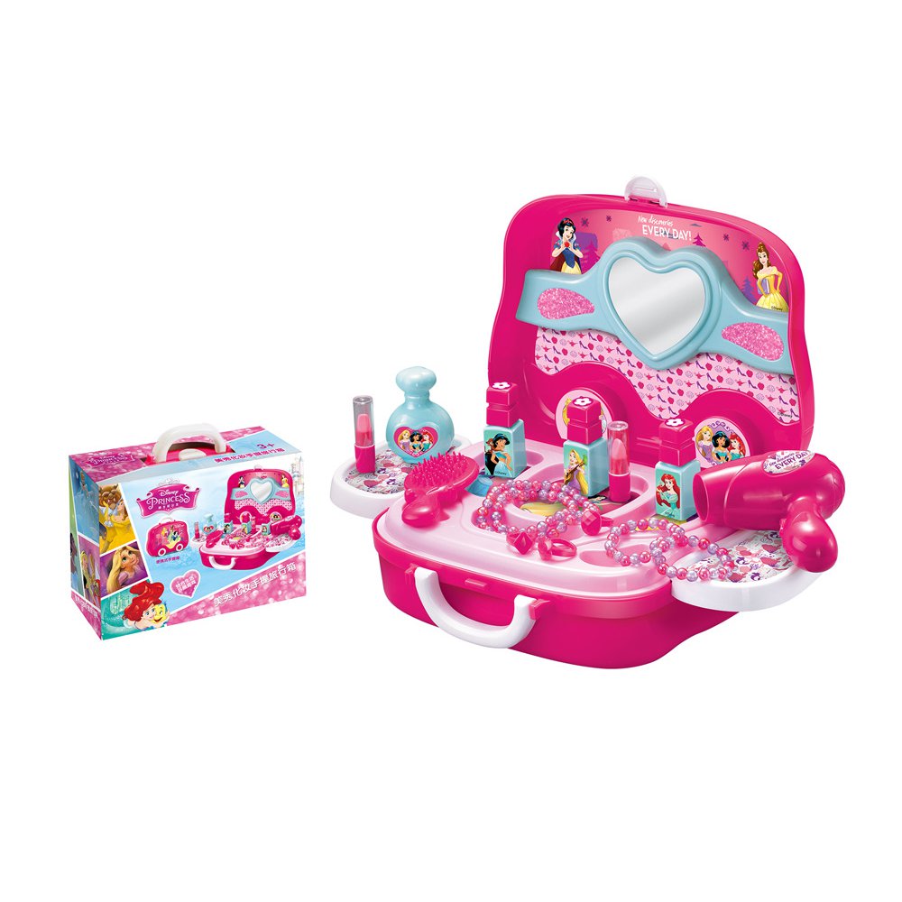 Maletín de Belleza 2 en 1 Disney Princesas con Accesorios 3+ Años Maletín de Belleza Princesas Disney con Accesorios