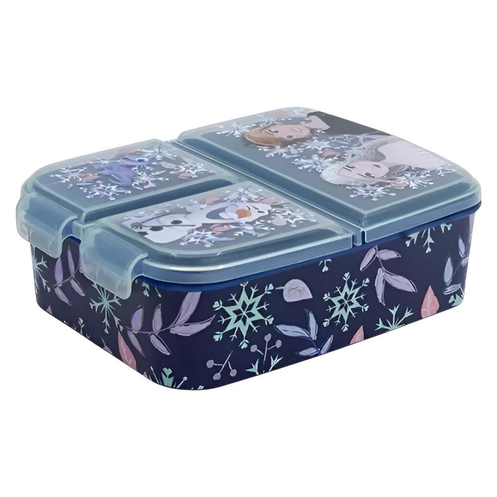 Contenedor con 3 Compartimentos Diseño Frozen