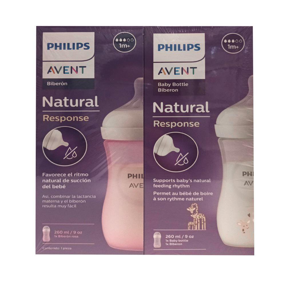 Set de Pachas Philips Natural Response Diseño de Caballito de Mar con Cuello Ancho de 2 Pi…