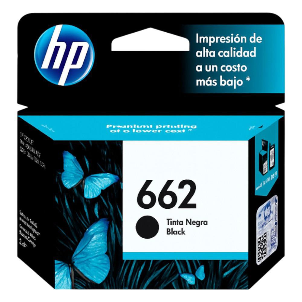 Cartucho de Tinta 662 Negro para Impresora DeskJet