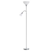 Lámpara De Pie 2 Luces 60W Gris - Z