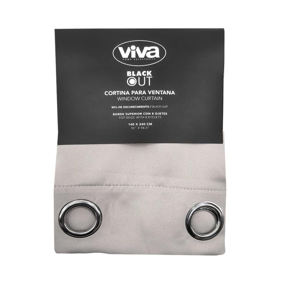 Cortina Blackout para Ventana 140 x 240 Cm - Varios Colores Beige