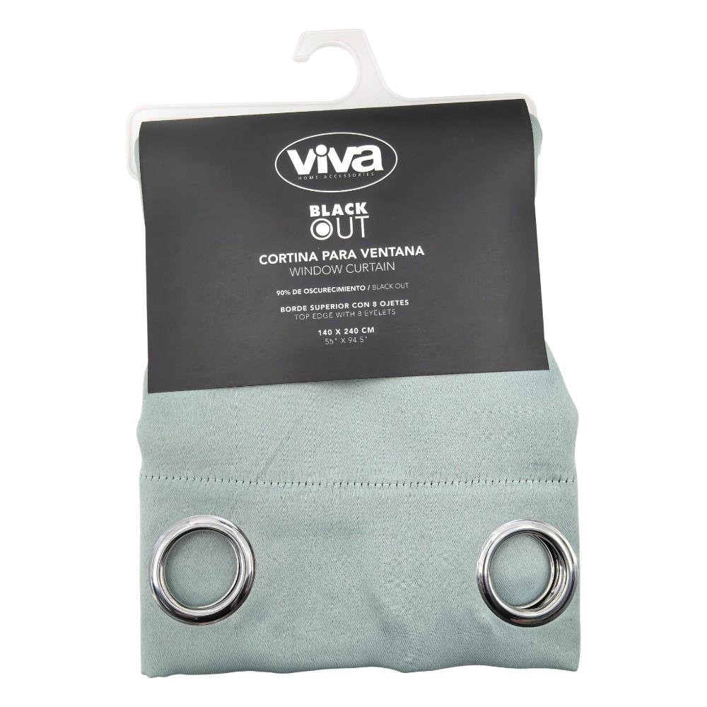 Cortina Blackout para Ventana 140 x 240 Cm - Varios Colores Verde