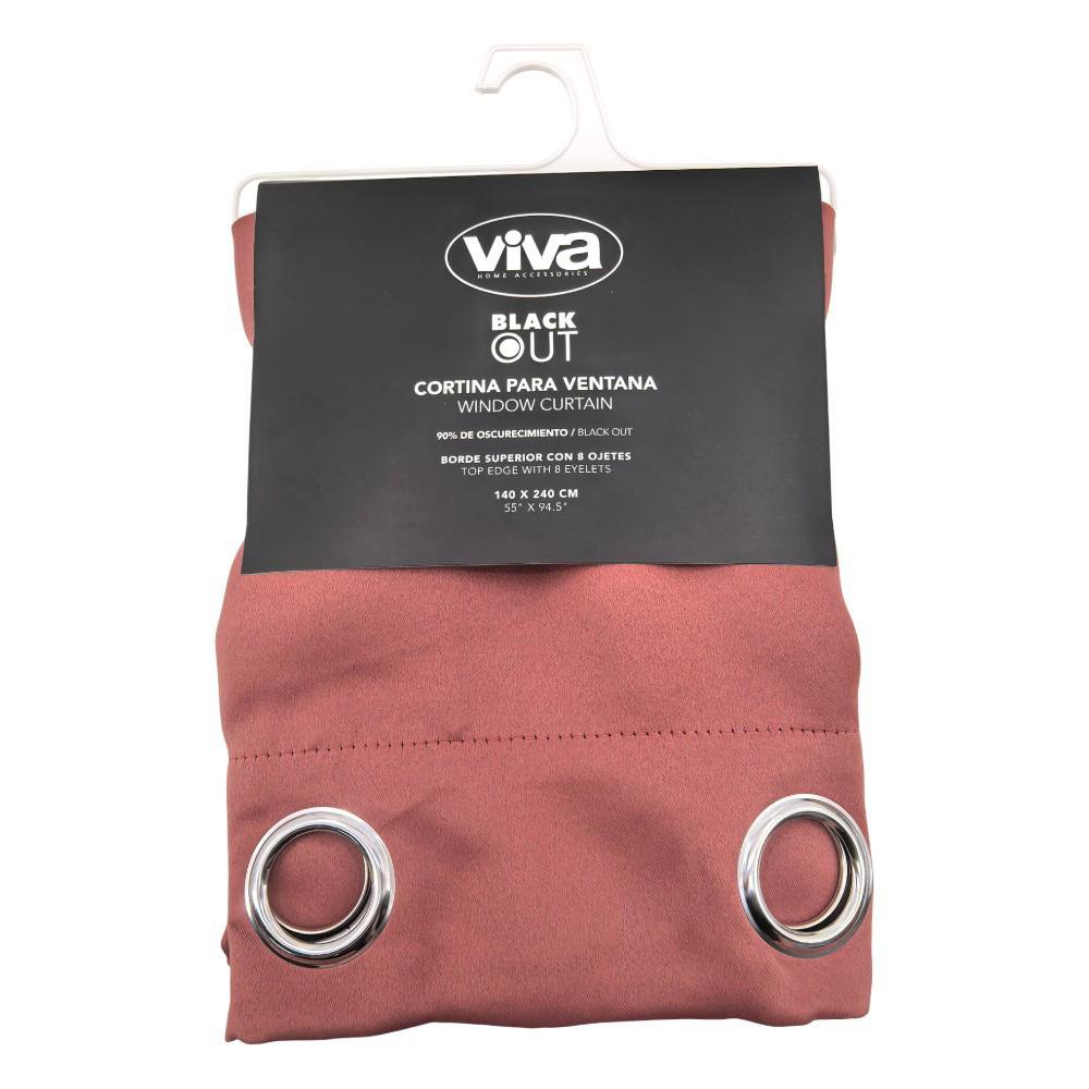 Cortina Blackout para Ventana 140 x 240 Cm - Varios Colores Rosado